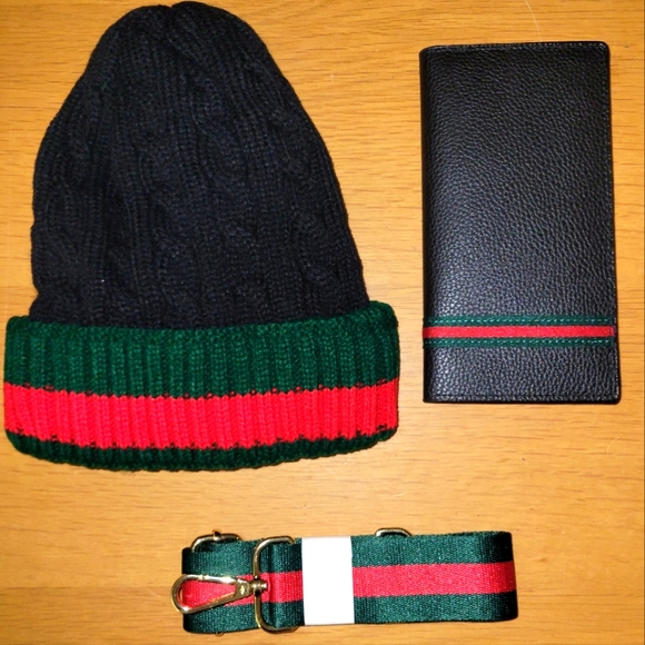 Black red green hat wallet strap bundle - Picture 1 of 4